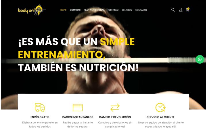 Screenshot of bodyon.fitness