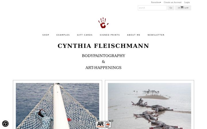 Screenshot of bodypaintography.com