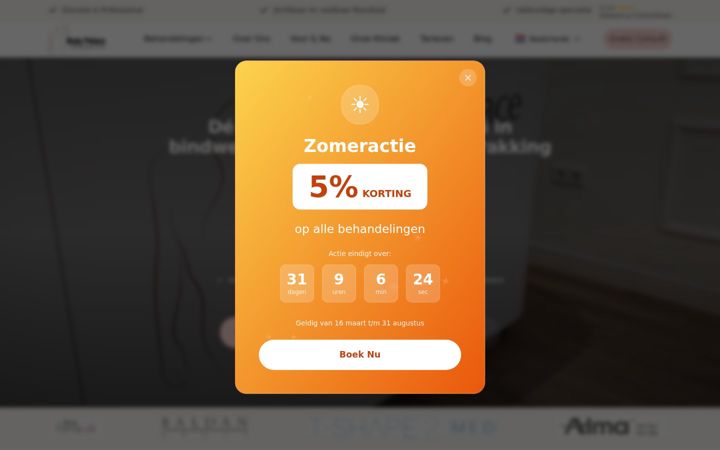 Screenshot of bodypalace.nl