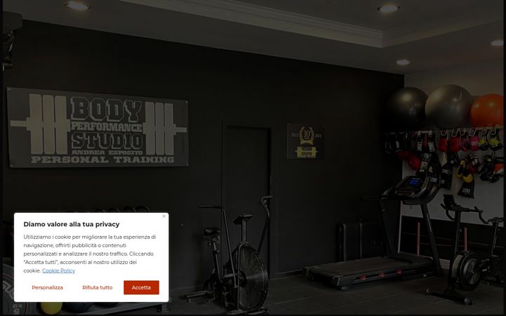 Screenshot of bodyperformancestudio.it