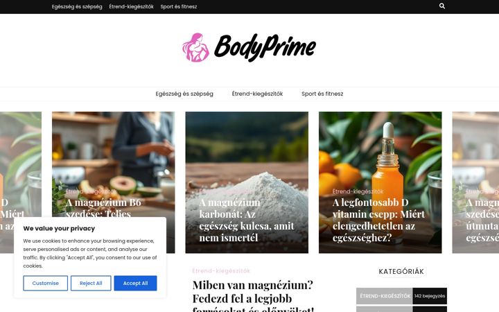 Screenshot of bodyprime.hu