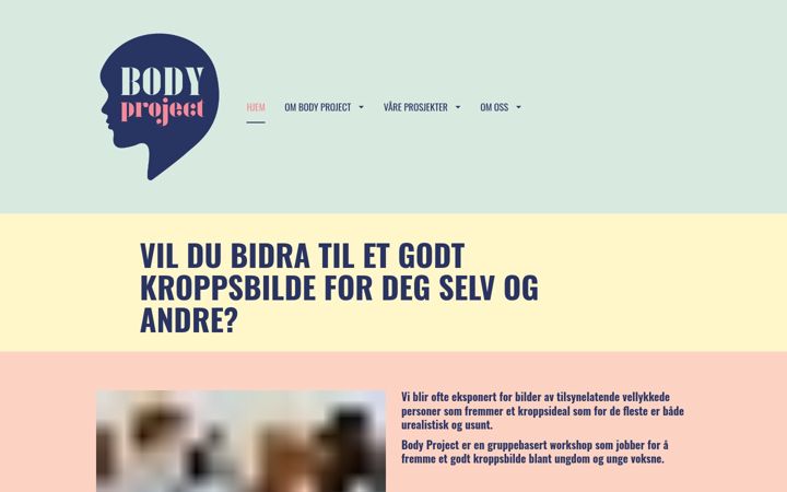 Screenshot of bodyproject.no