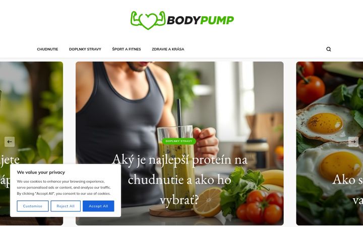 Skærmbillede af bodypump.sk