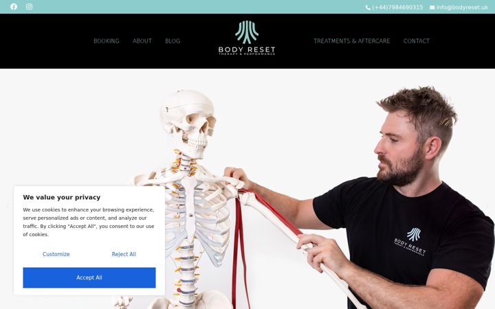 Skærmbillede af bodyreset.uk