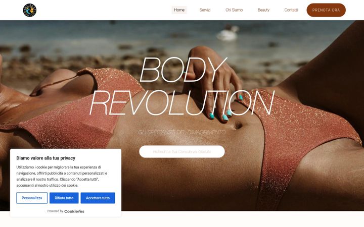 Screenshot of bodyrevolution.beauty