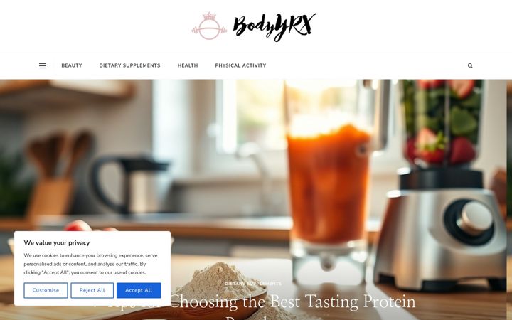 Screenshot of bodyrx.co.uk