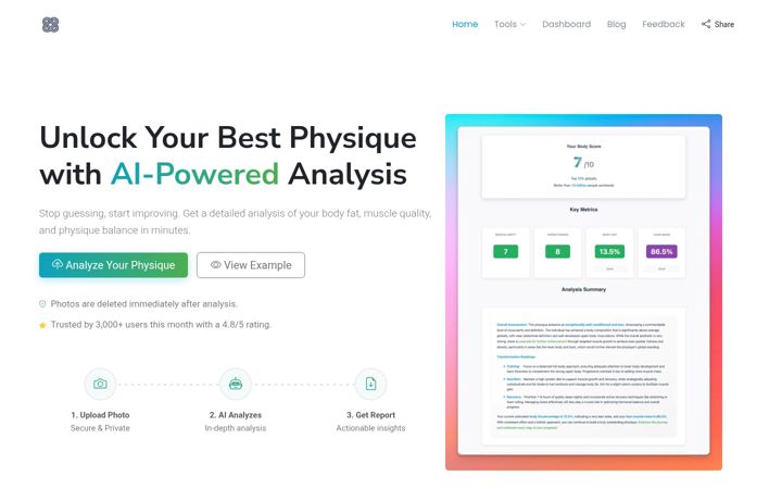 Screenshot of bodyscoreai.com