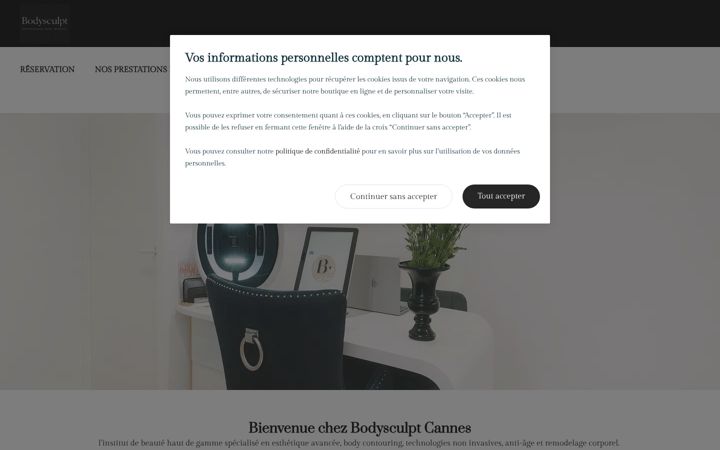 Screenshot of bodysculpt-cannes.fr