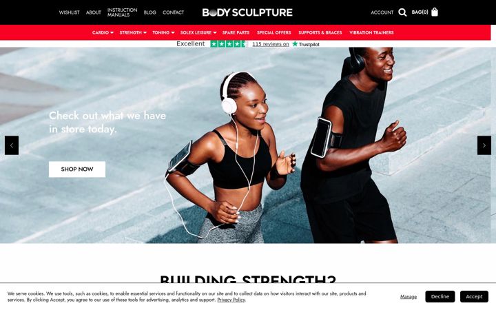 Snímek obrazovky bodysculpture.co.uk