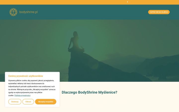 Screenshot of bodyshrine.pl