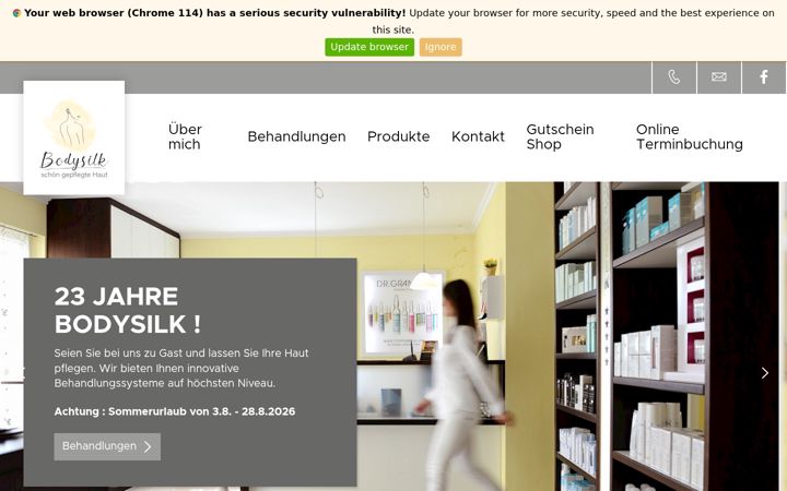 Screenshot di bodysilk.de