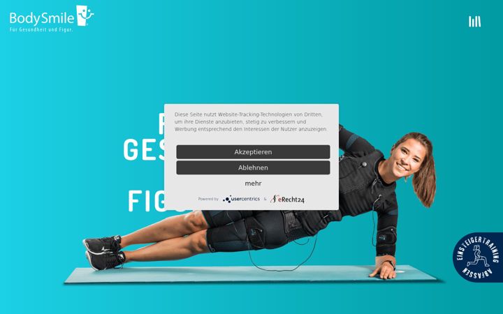 Screenshot of bodysmile.training