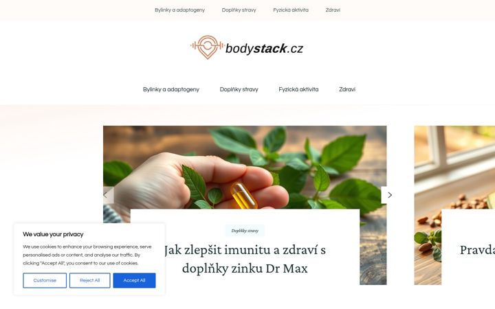 Screenshot of bodystack.cz