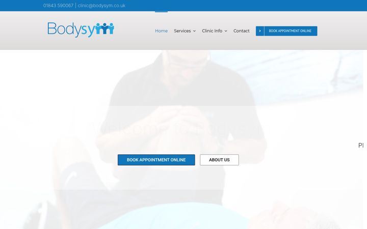 Screenshot of bodysymphysio.co.uk