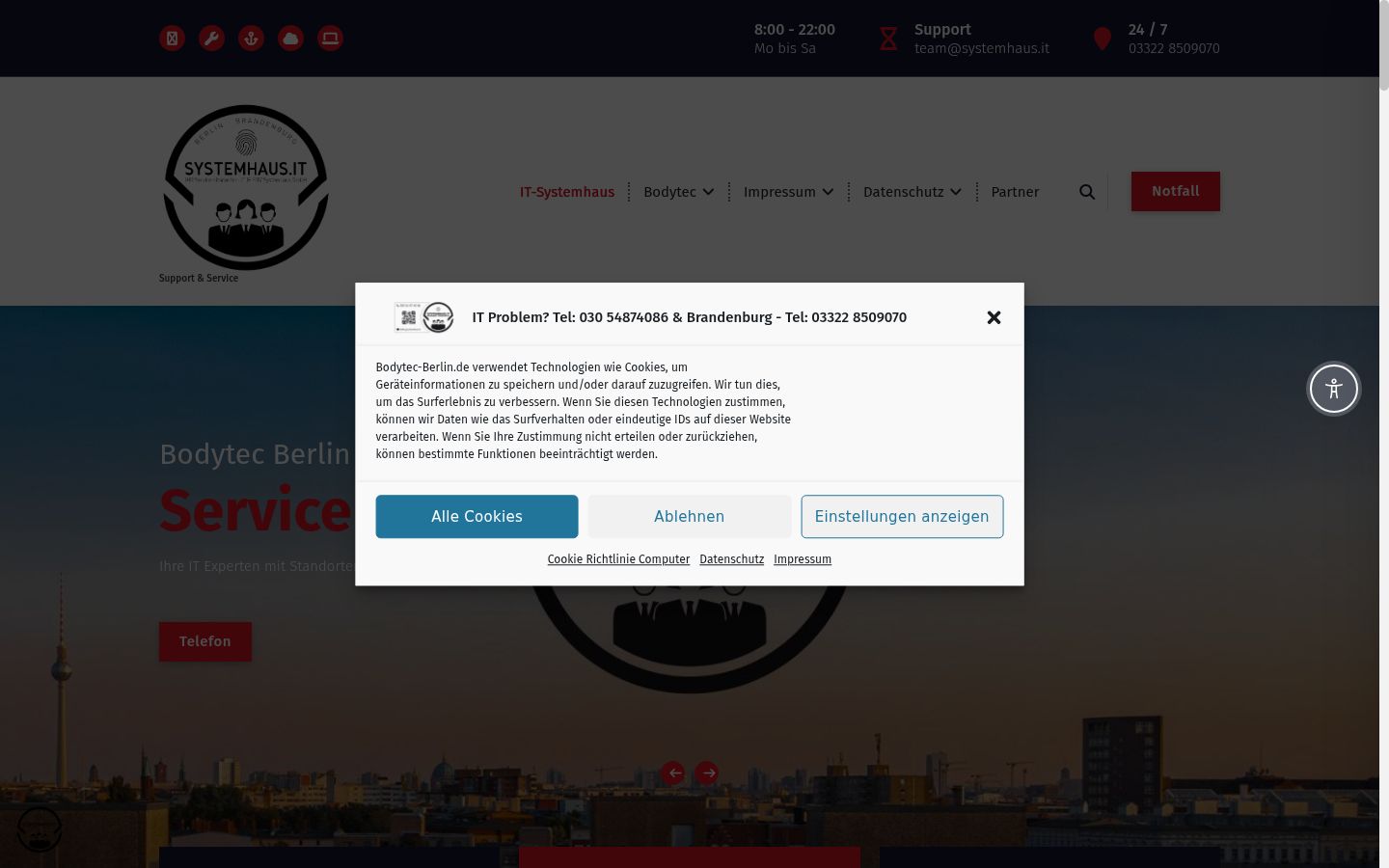 Snímek obrazovky baneru souhlasu zobrazeného před jakoukoli interakcí