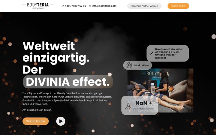 Snímek obrazovky bodyteria.com