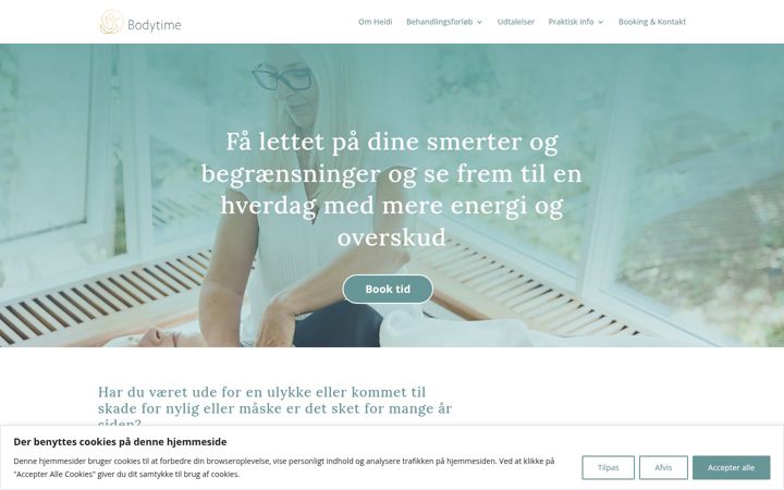 Screenshot of bodytime.dk