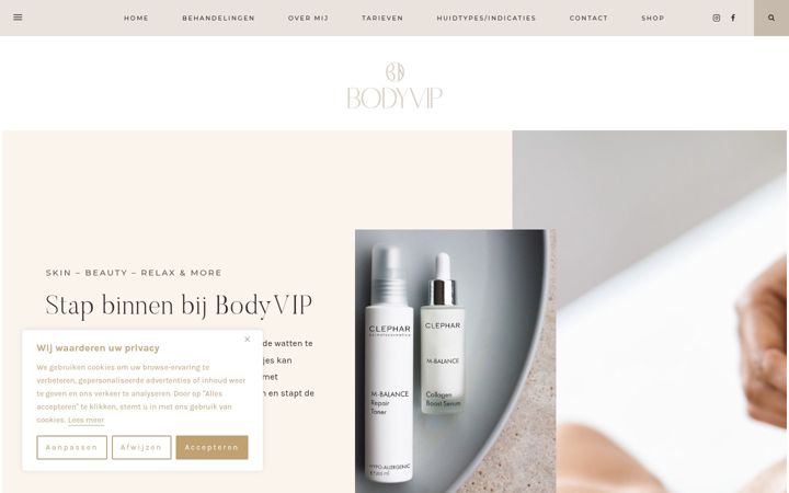 Screenshot of bodyvip.be