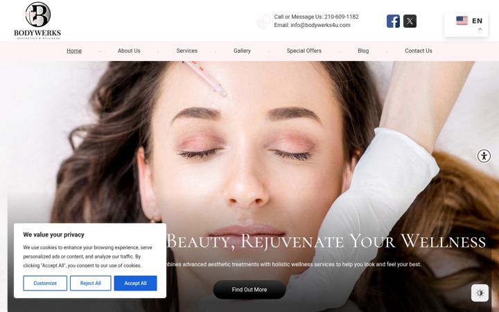 Screenshot of bodywerks4u.com