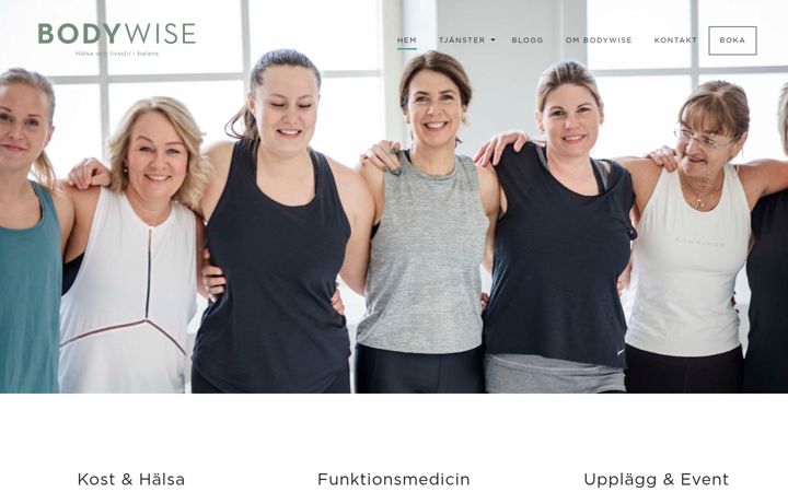 Zrzut ekranu bodywise.se
