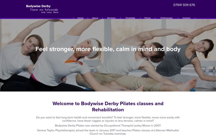 Zrzut ekranu bodywisederby.co.uk