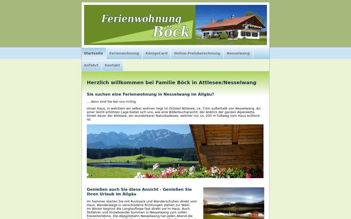 Screenshot of boeck-urlaub.de