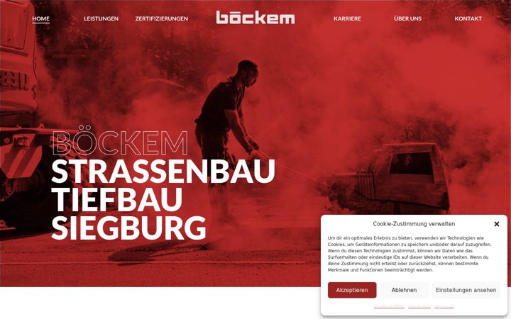 Screenshot stránky boeckem-tiefbau.de