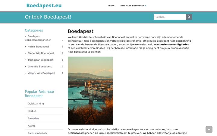 Screenshot of boedapest.eu