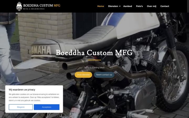 Screenshot of boeddhacustommfg.nl