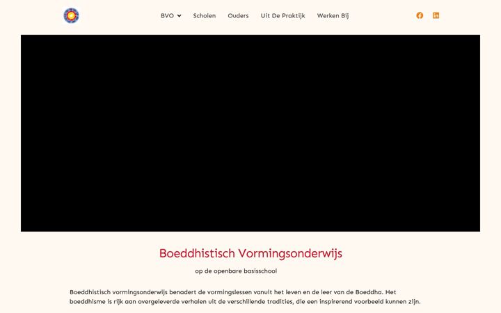 Screenshot of boeddhistischvormingsonderwijs.nl