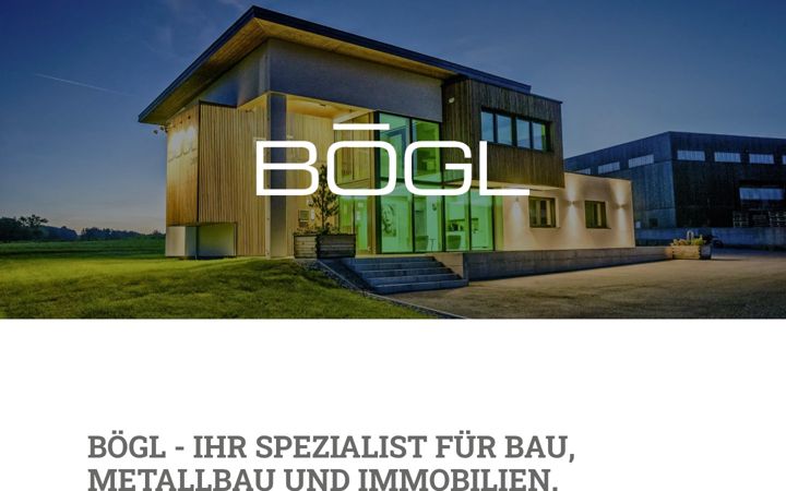 Screenshot of boegl-bau.at