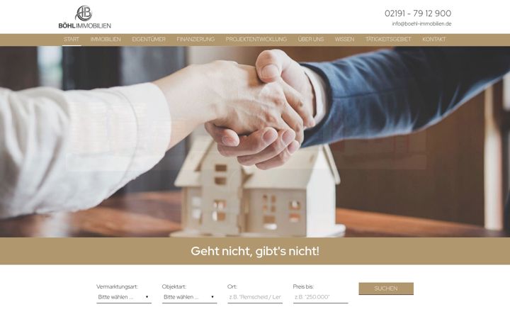 Screenshot of boehl-immobilien.de