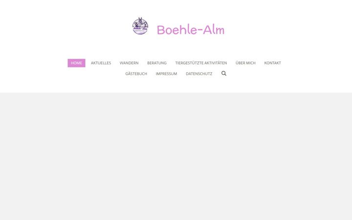 Screenshot of boehle-alm.de