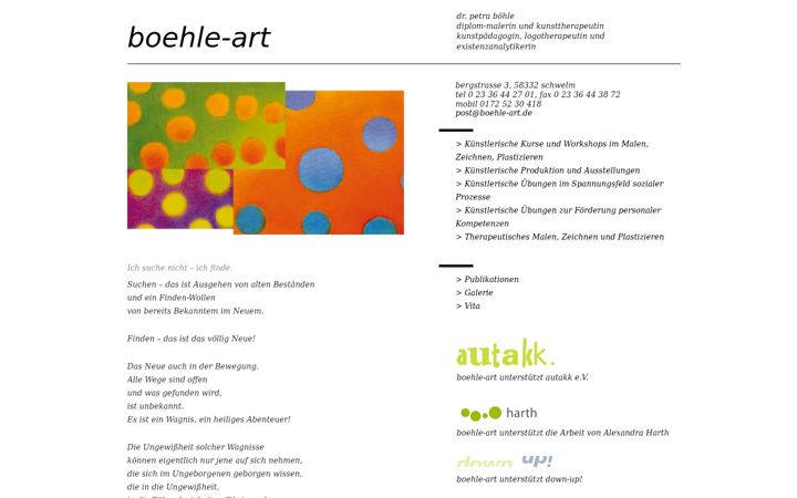 Screenshot of boehle-art.de