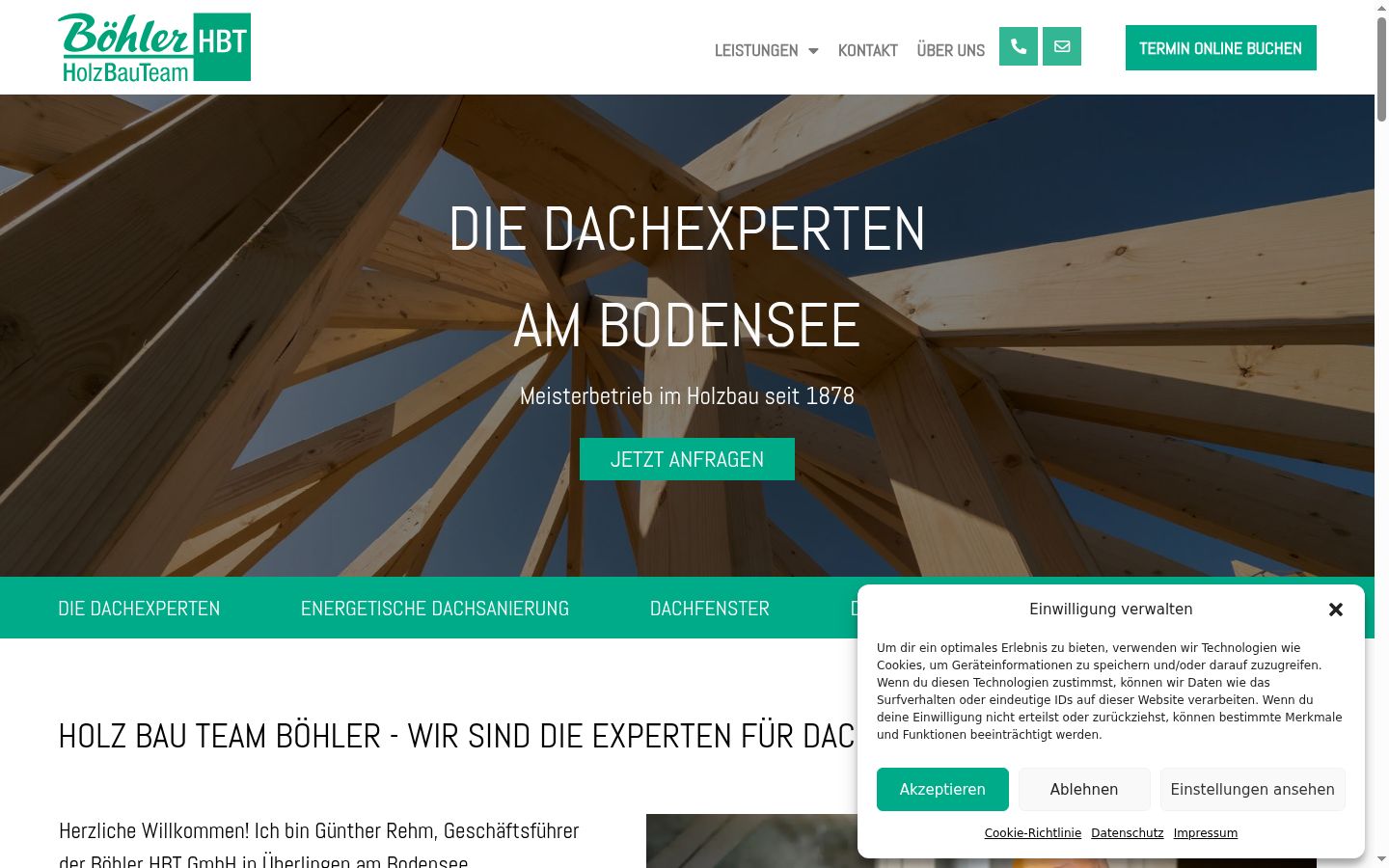Screenshot van de toestemmingsbanner zoals getoond vóór enige interactie
