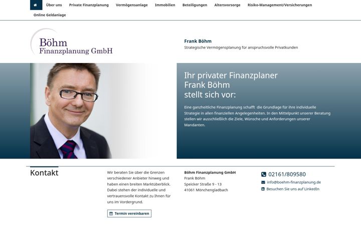 Screenshot of boehm-finanzplanung.de
