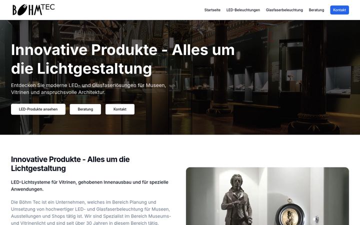 Screenshot of boehm-tec.de