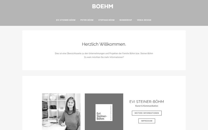 Screenshot of boehm.agency
