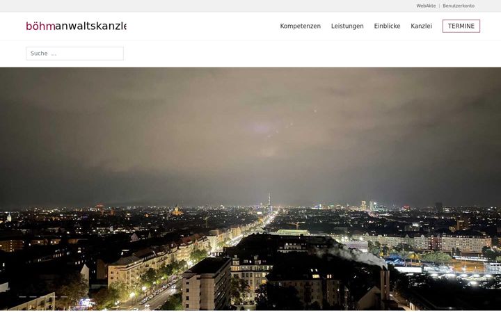 Ekraanipilt saidist boehmanwaltskanzlei.de