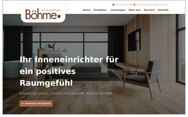 Screenshot of boehme-bodenbelaege.de