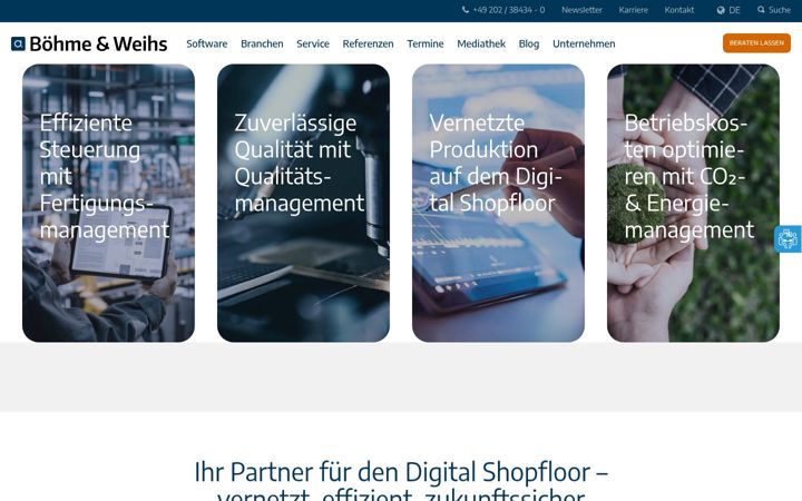 Screenshot of boehme-weihs.de
