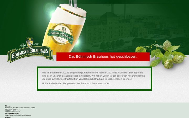 Screenshot of boehmisch-brauhaus.de
