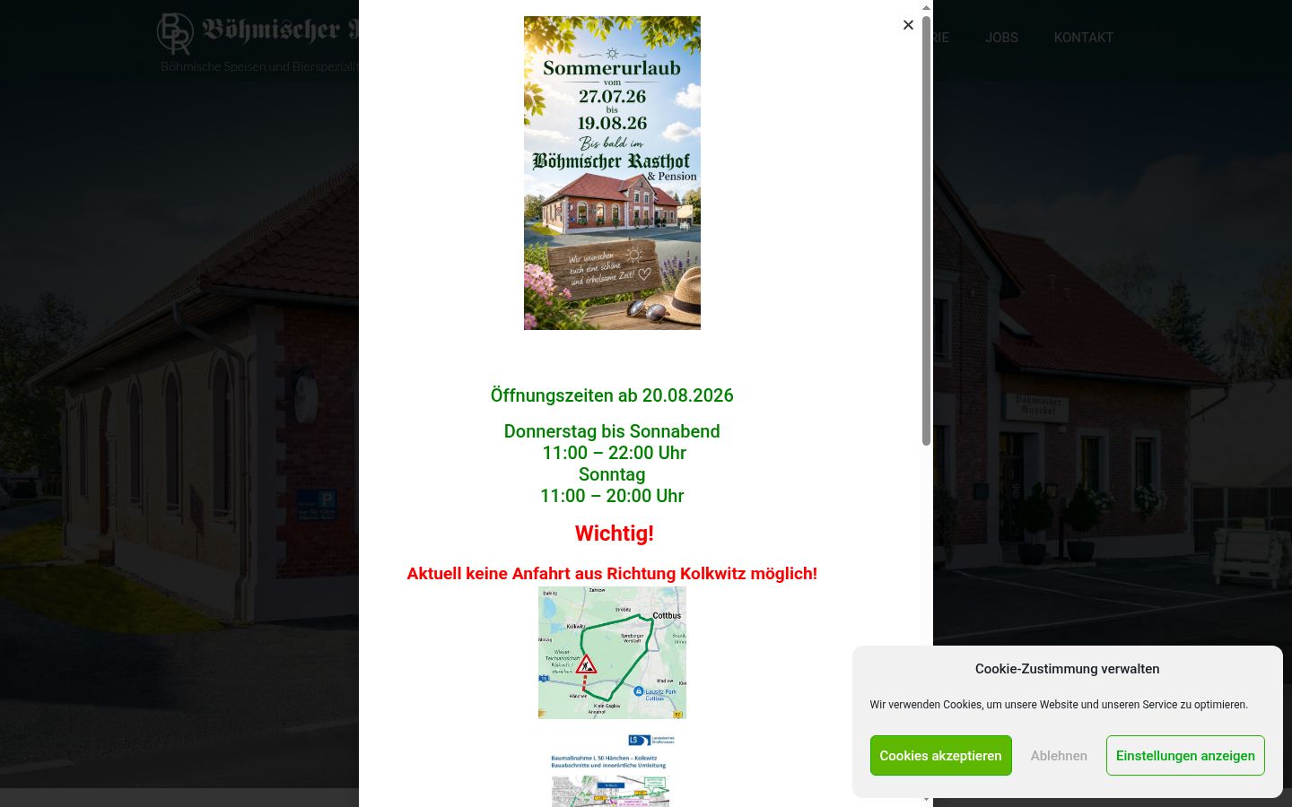 Ekraanipilt nõusolekubännerist, mida näidati enne mis tahes suhtlust