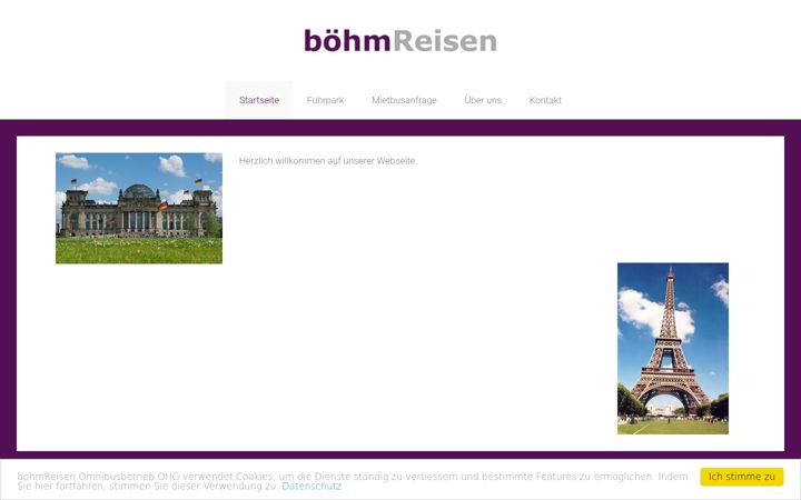 Screenshot of boehmreisen.de