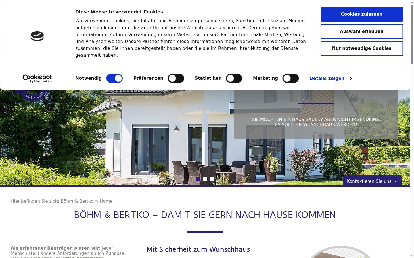 Screenshot tal-banner tal-kunsens muri qabel kwalunkwe interazzjoni