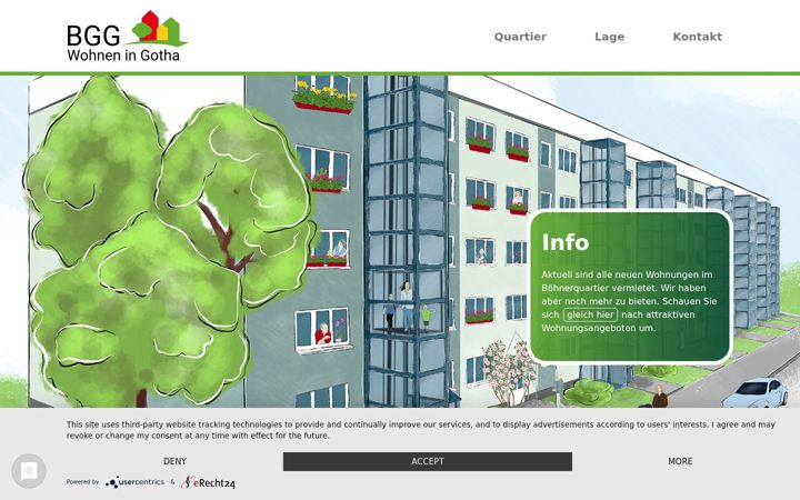 Screenshot of boehnerquartier.de