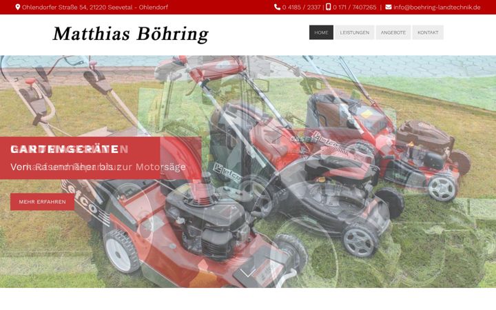 Screenshot of boehring-landtechnik.de