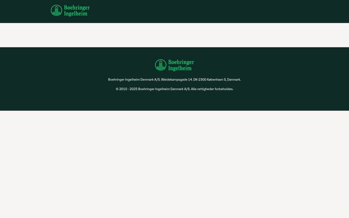 Screenshot of boehringer-arrangementer.dk