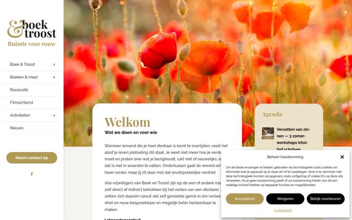 Skärmbild av boek-en-troost.nl