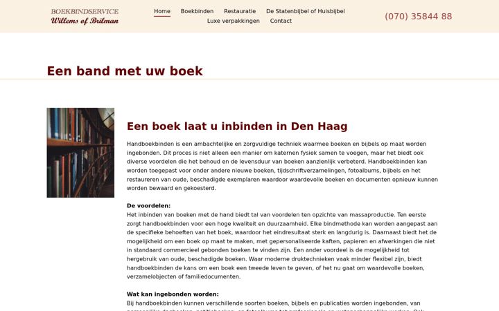 Screenshot of boekbindservice.nl